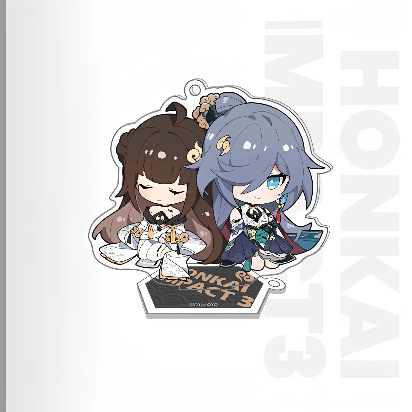 Honkai Impact 3rd Weapon Doll Series acrylic keychain featuring Book of Fuxi chibi weapon doll design