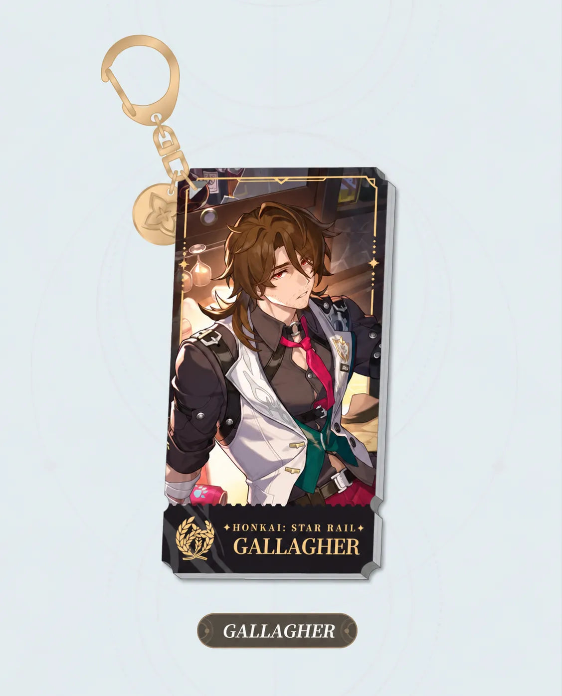 Gallagher Abundance acrylic charm with gold-tone clasp
