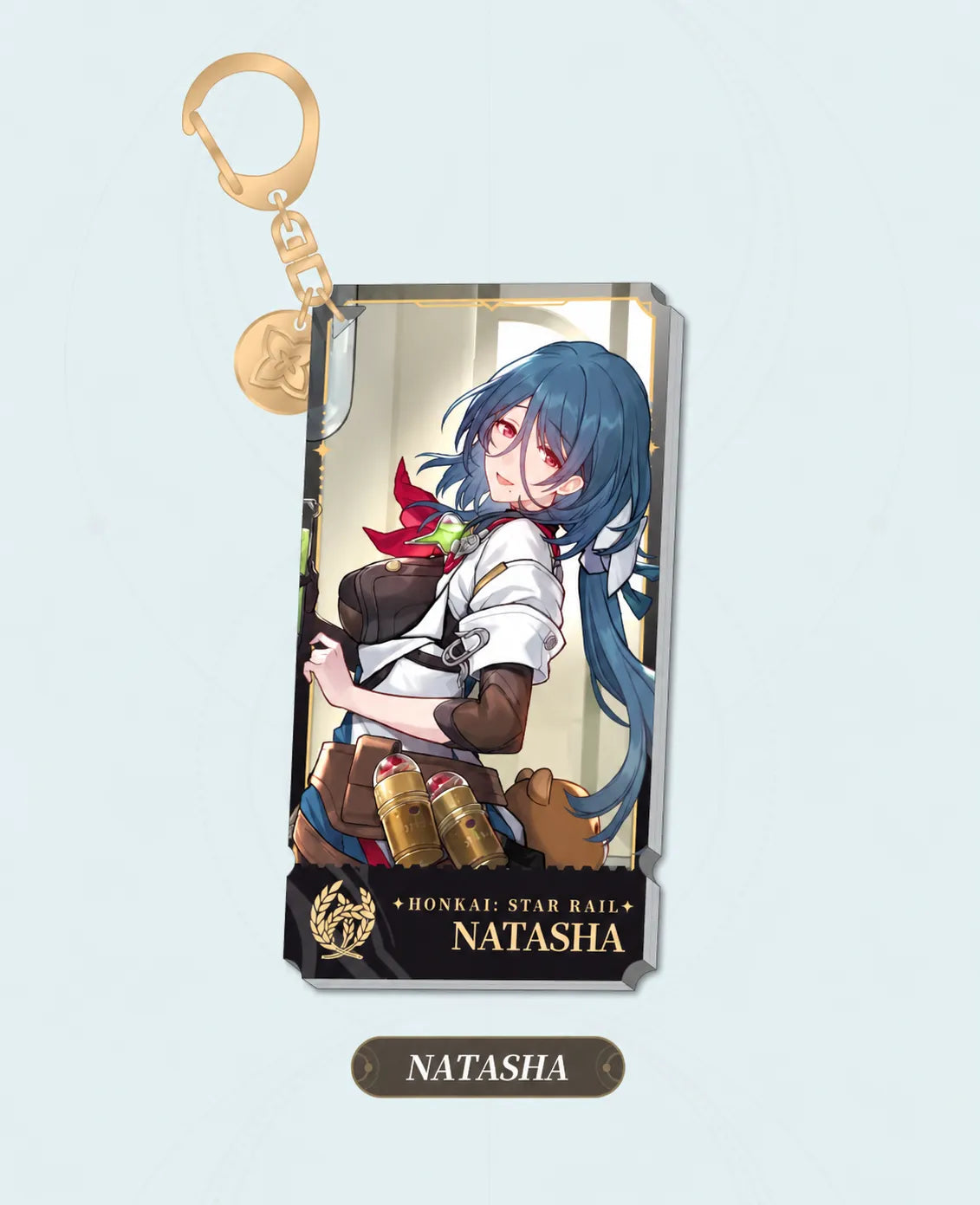 Natasha Abundance acrylic charm with gold-tone clasp