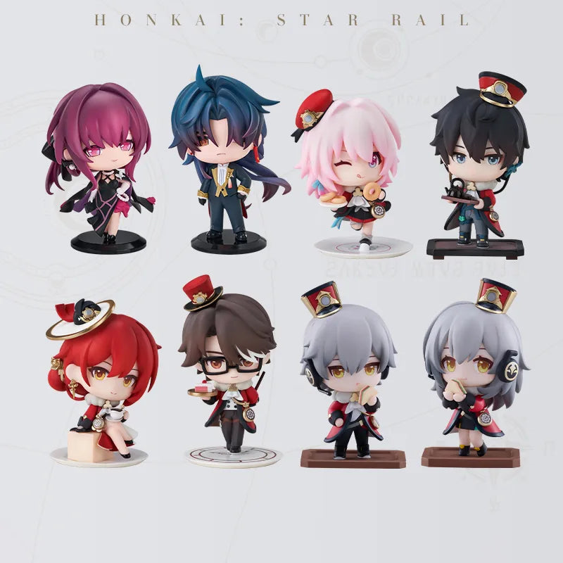 Astral Express Welcome Tea Party Chibi Figures collection display