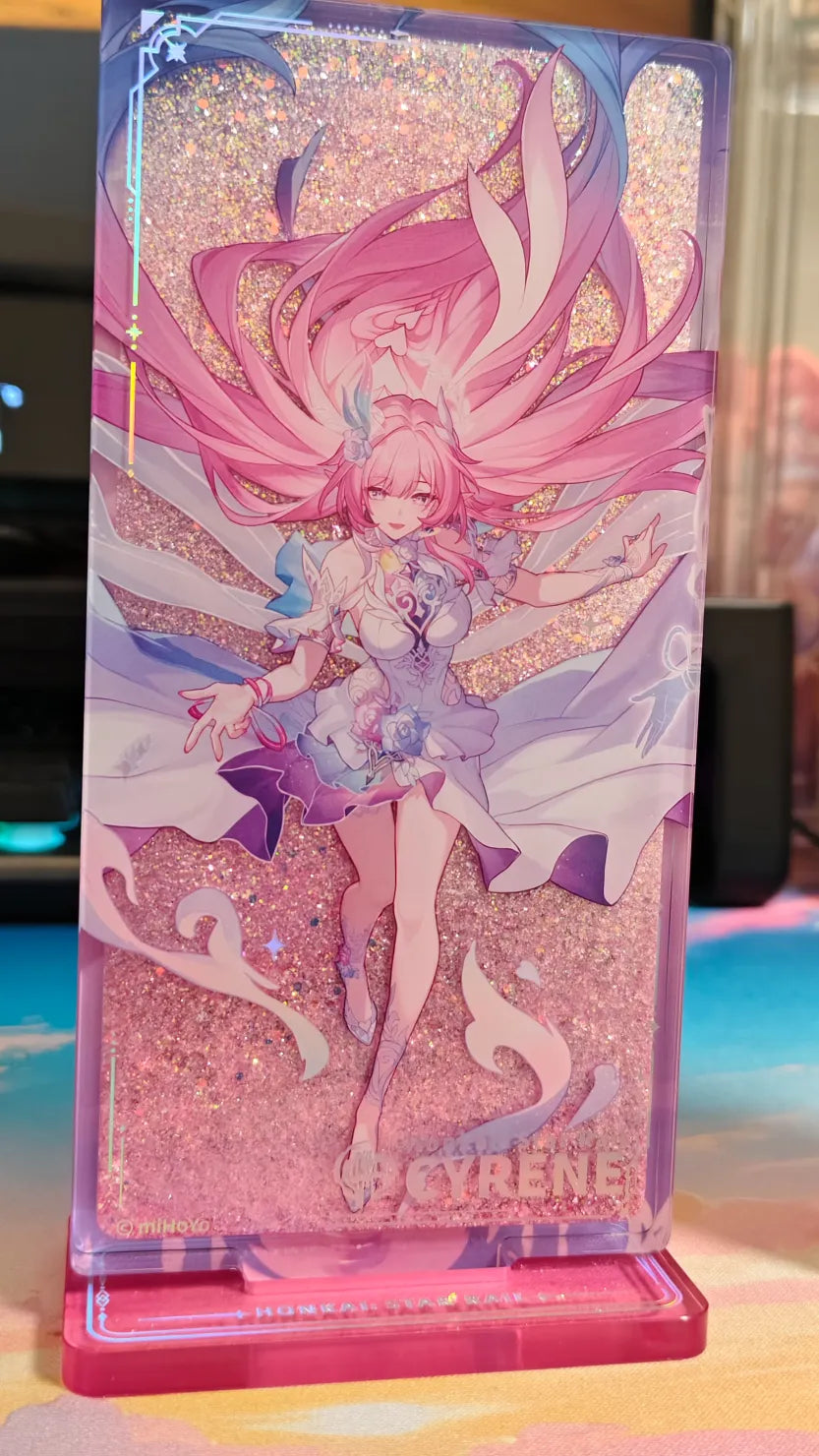 Honkai: Star Rail Character Artwork Series Présentoir Acrylique à Sable Pailleté