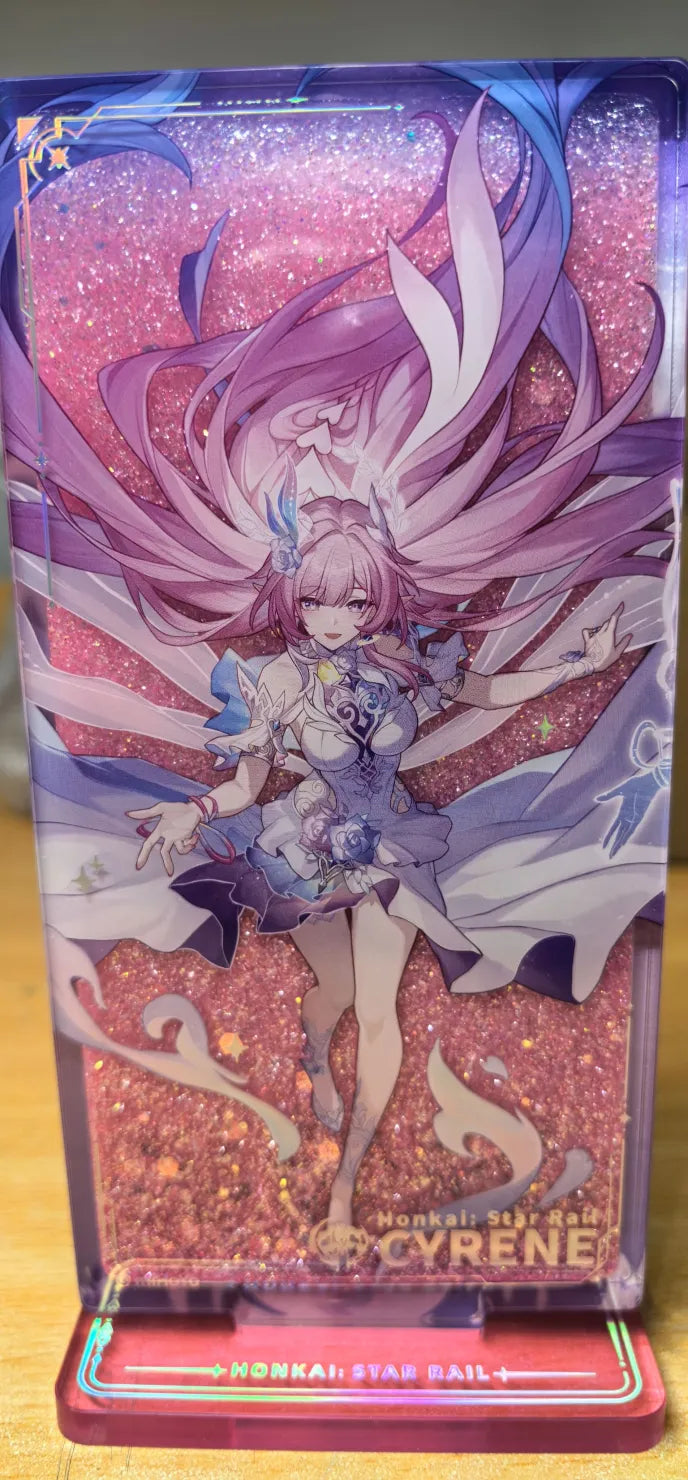 Honkai: Star Rail Character Artwork Series Présentoir Acrylique à Sable Pailleté