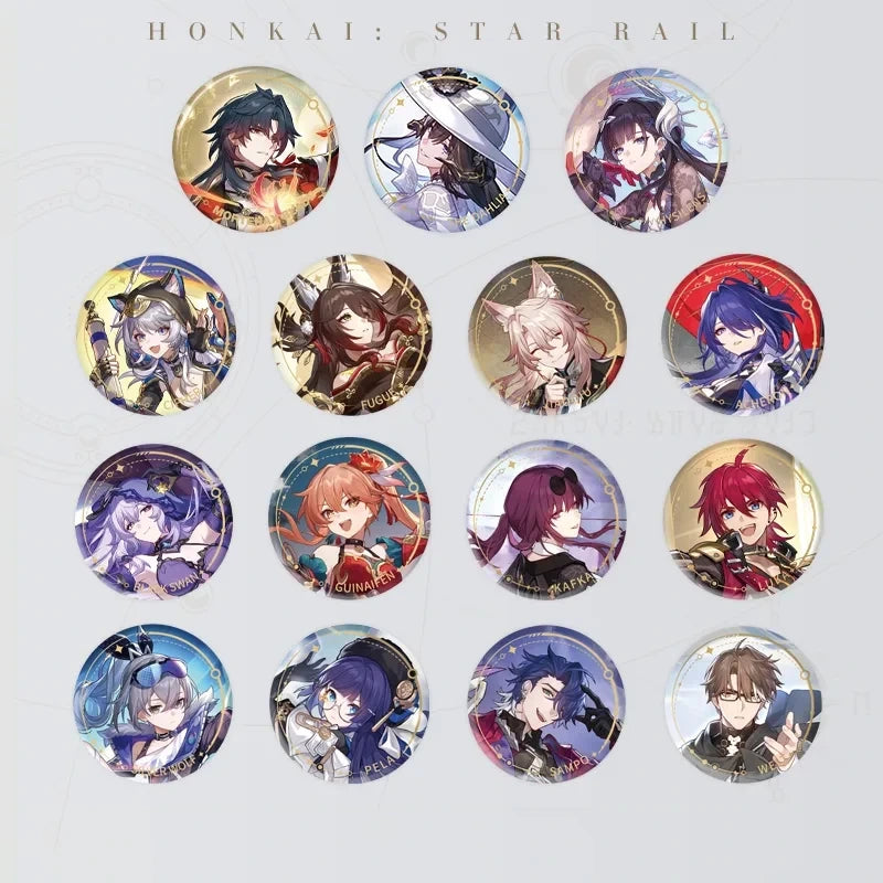 Honkai: Star Rail Character Artwork Series Nihility Tinplate Badges collection