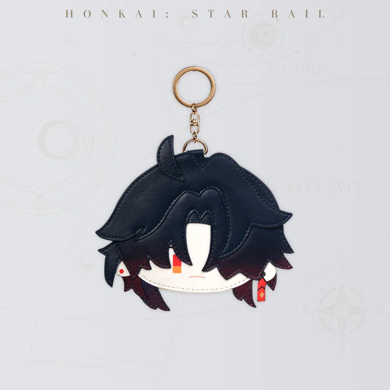 Honkai Star Rail Blade Chibi Doll Series card holder featuring dark hair and red accents
