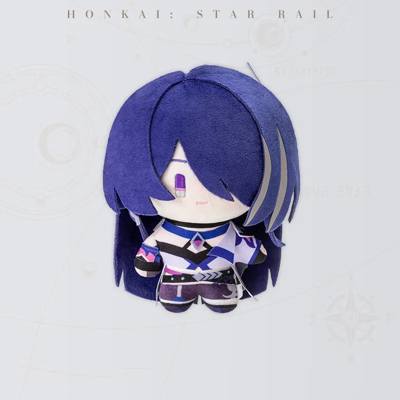 Honkai Star Rail Acheron Chibi Doll Series plush doll featuring dark purple hair and character costume
