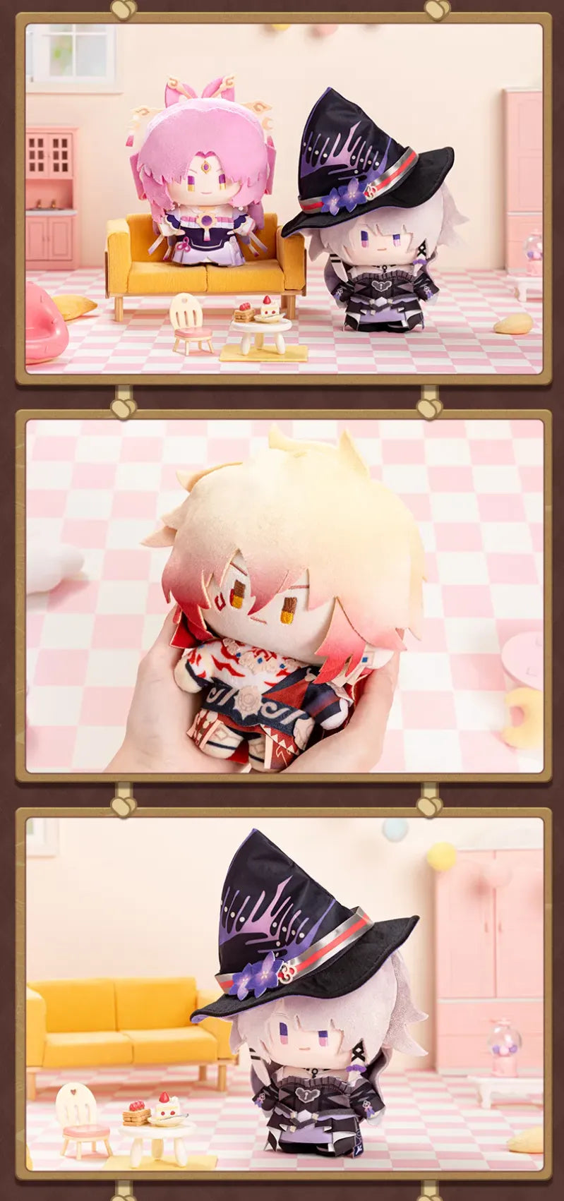 Honkai Star Rail Chibi Doll Series plush dolls with soft fabric and decorative accessories