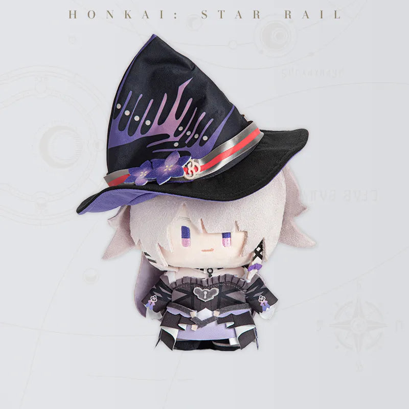 Honkai Star Rail The Herta Chibi Doll Series plush doll featuring a decorated witch hat
