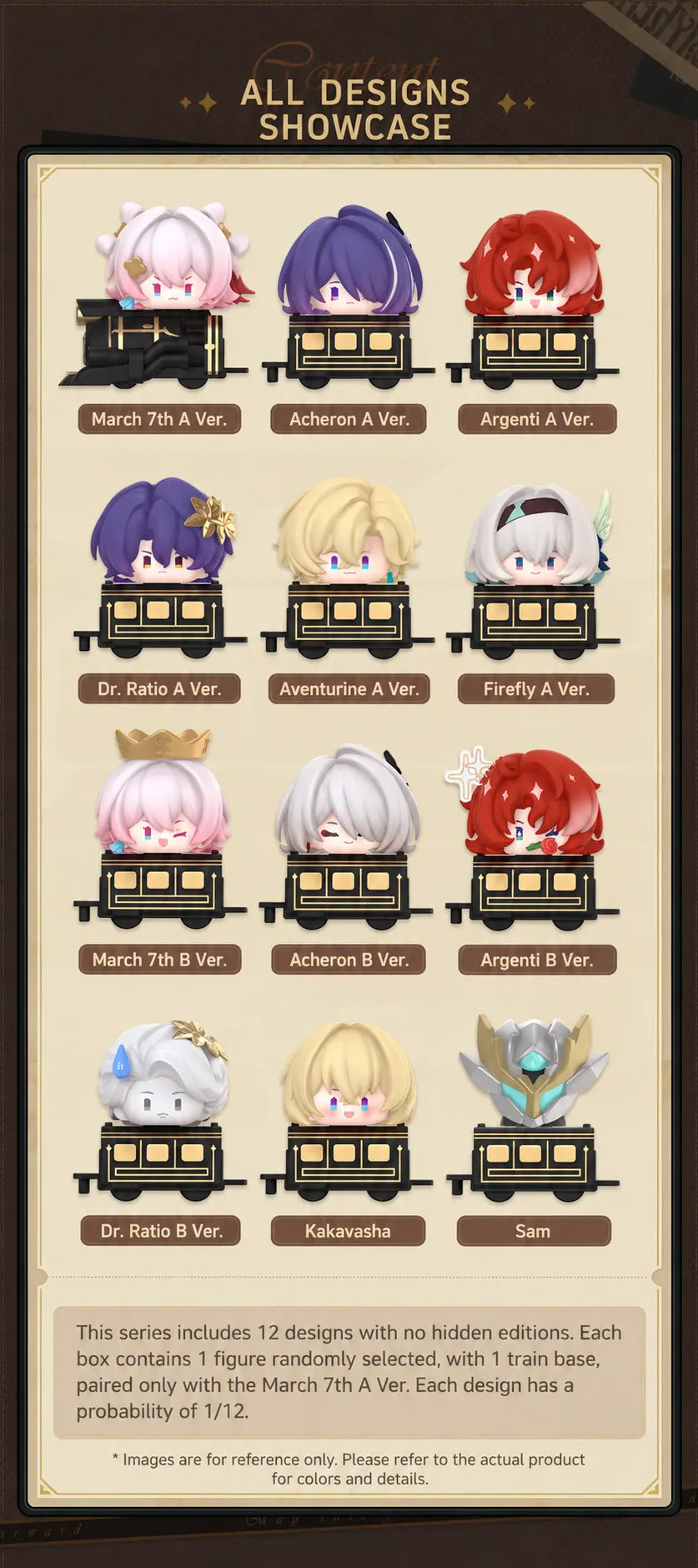 Chibi Stack-Up Series Vol. 2 lineup featuring 12 character designs