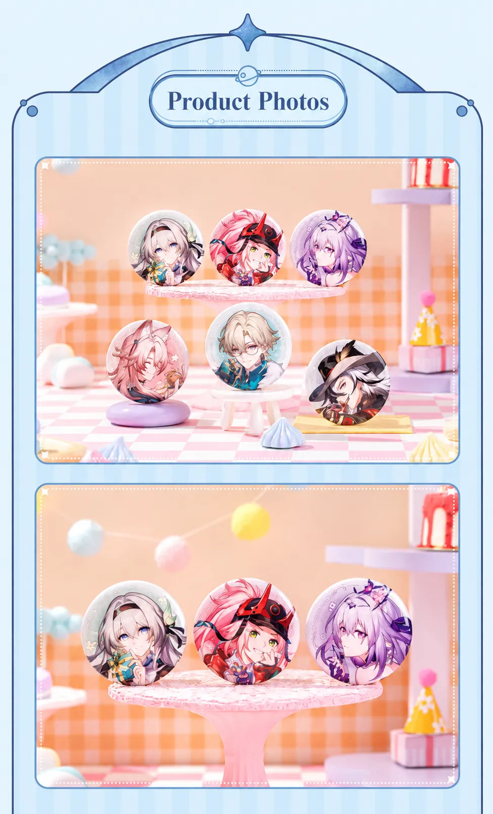Honkai: Star Rail Cosmic Candy House Series badge product photos