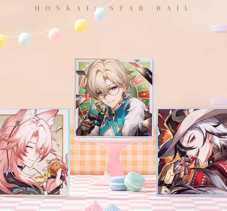 Honkai: Star Rail character PET Shikishi Art Boards display