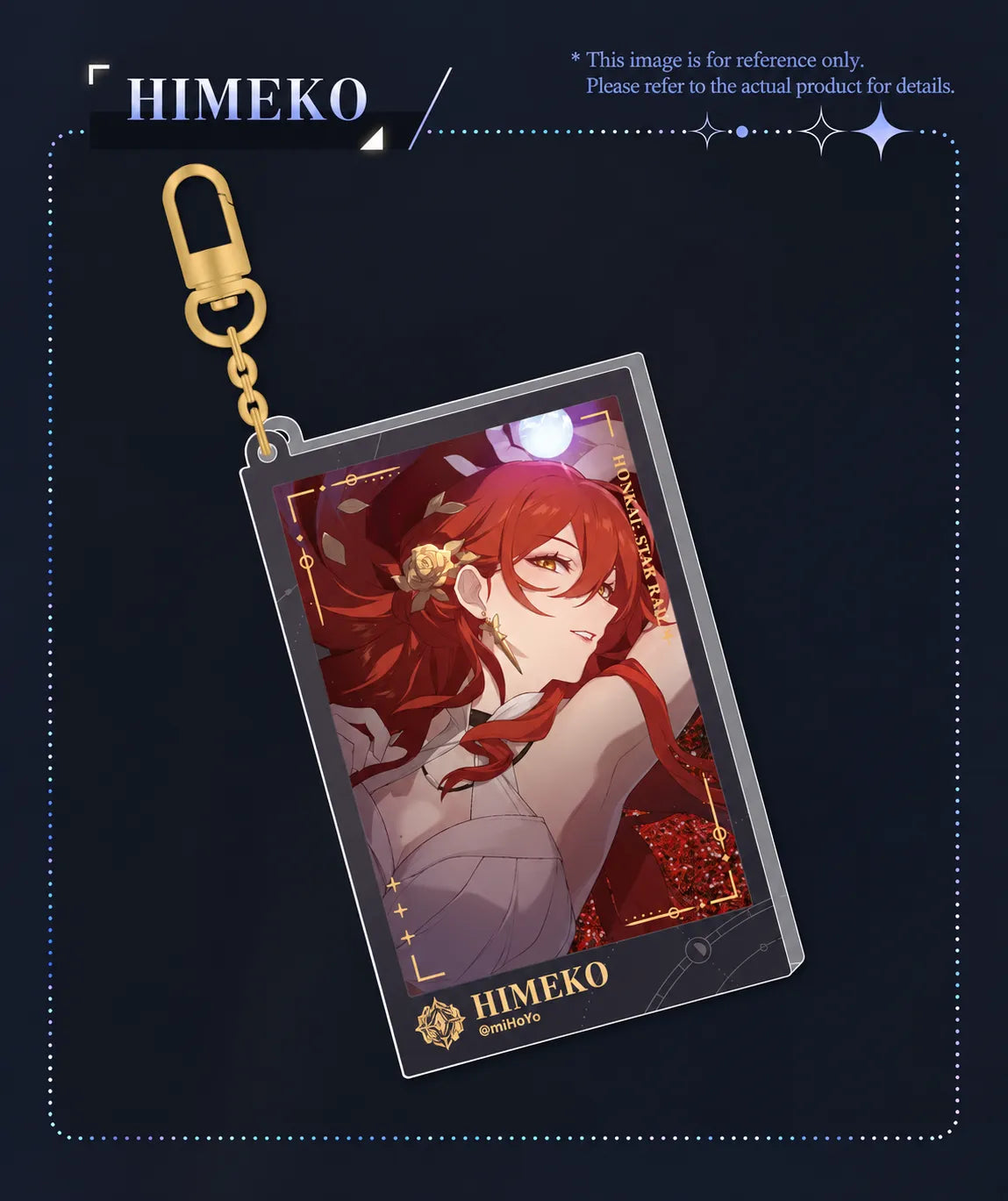 Honkai: Star Rail Departure Countdown Series Flowing Sand Acrylic Charms display