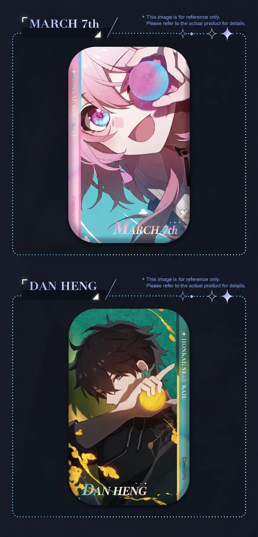 March 7th and Dan Heng Departure Countdown Series Badges