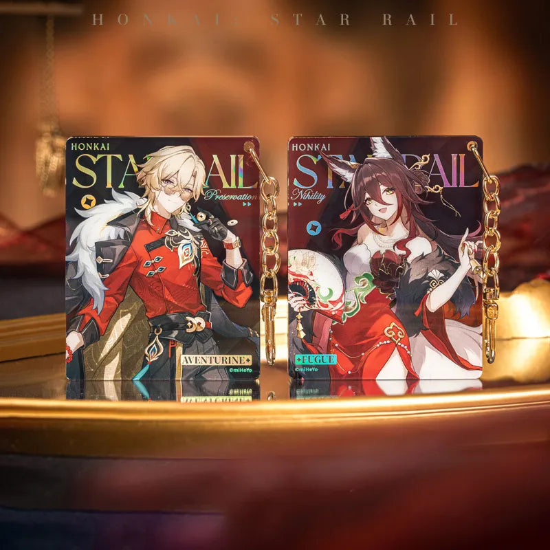 Honkai: Star Rail Express Travel Notes Acrylic Charm display