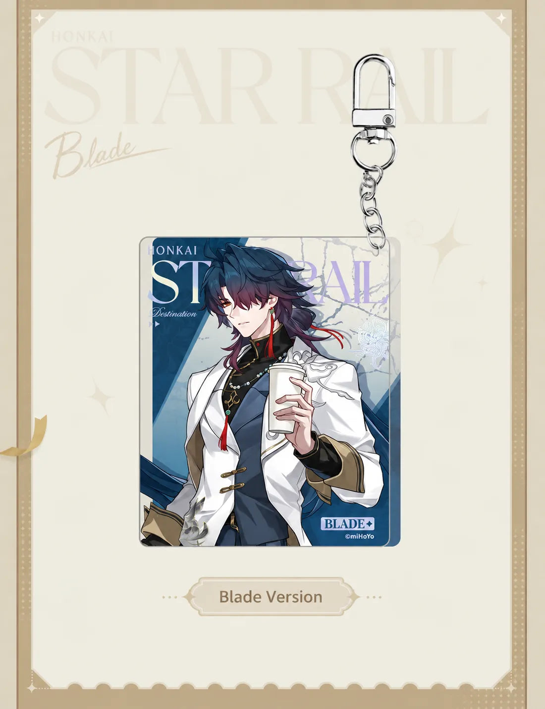 Blade Express Travel Notes Acrylic Charm details