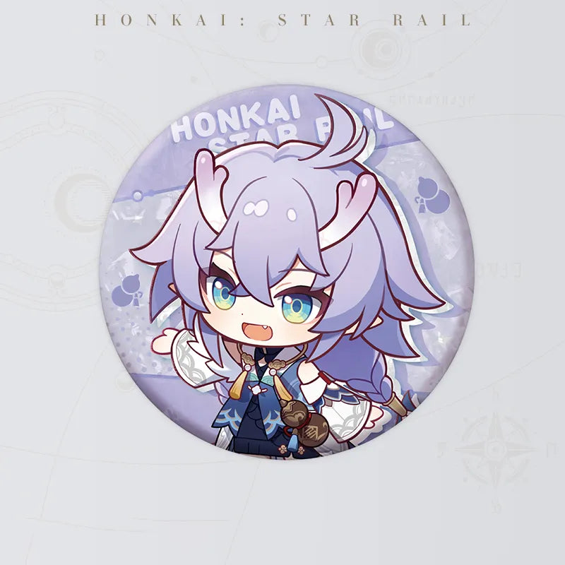 Bailu Express Travel Notes Series Chibi Tinplate Badge
