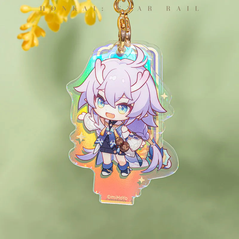 Express Travel Notes chibi character acrylic charm display