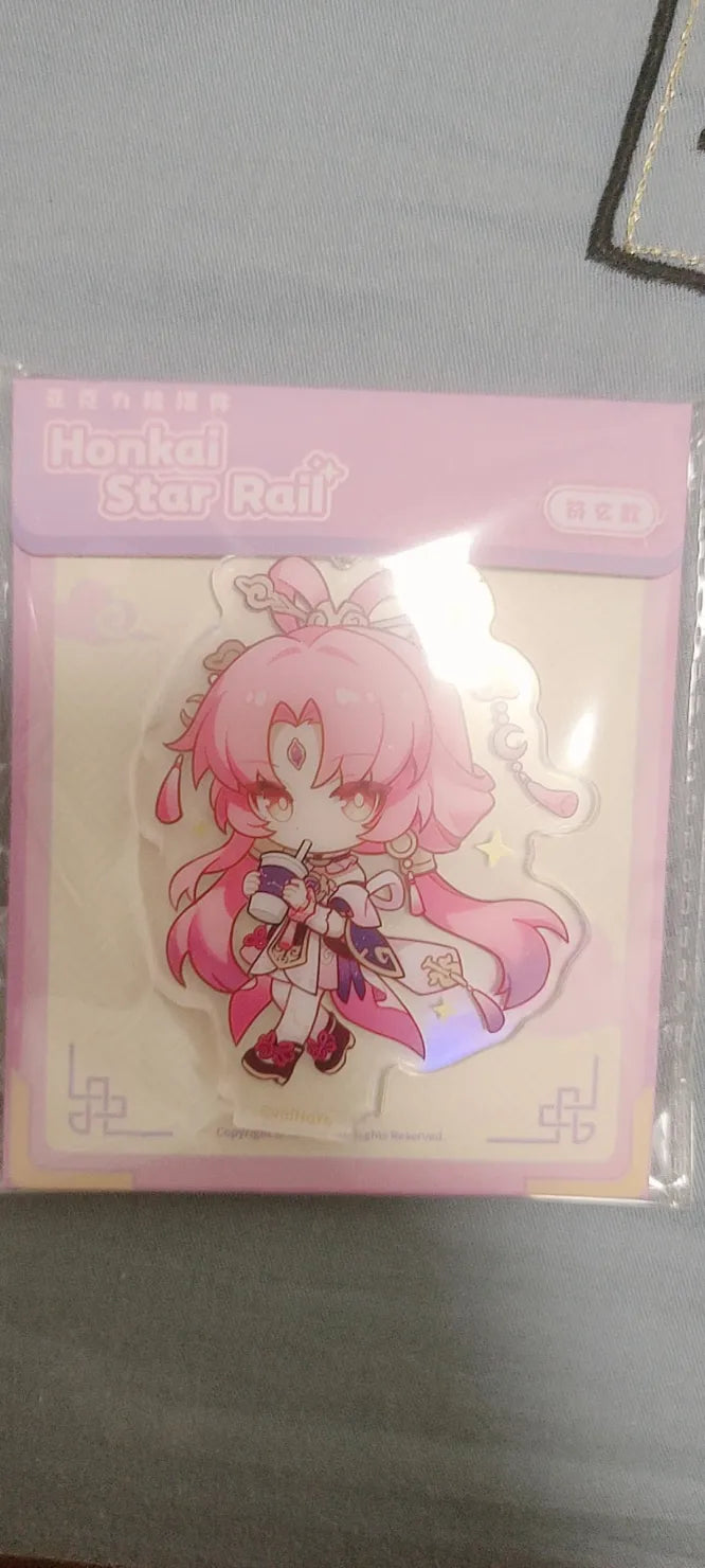Honkai: Star Rail Express Travel Notes Chibi-Acryl-Anhänger & Aufsteller-Set
