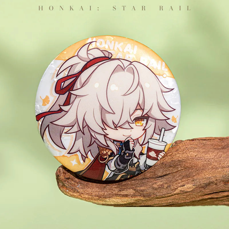 Honkai: Star Rail chibi character Tinplate Badge collection