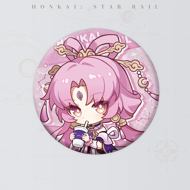 Fu Xuan Express Travel Notes Series Chibi Tinplate Badge