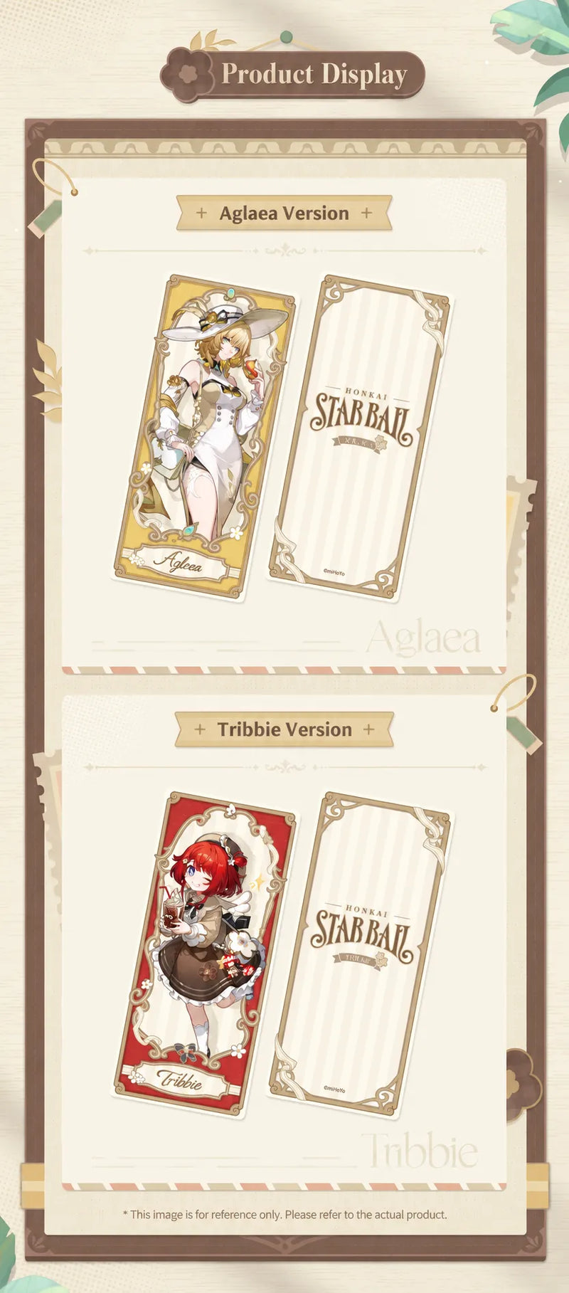 Express Travel Notes Aglaea and Tribbie Holographic Collectible Card display
