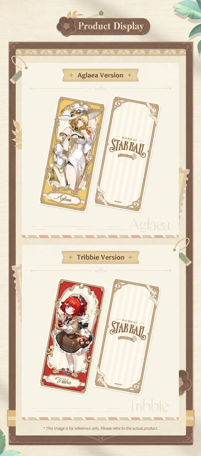 Express Travel Notes Aglaea and Tribbie Holographic Collectible Card display