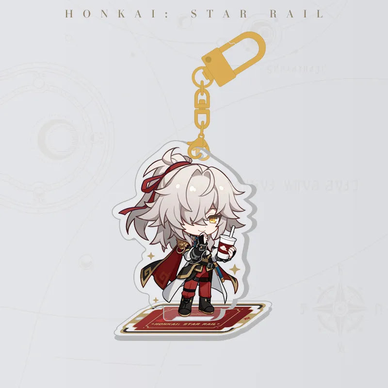 Jing Yuan Express Travel Notes Chibi Acrylic Charm and Stand Set