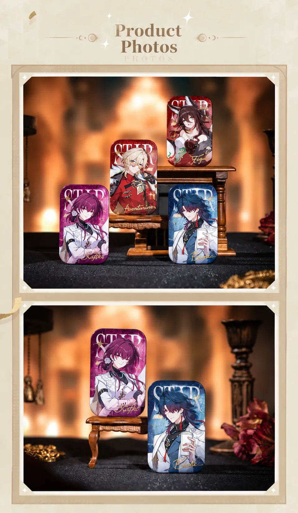 Express Travel Notes character badges product display