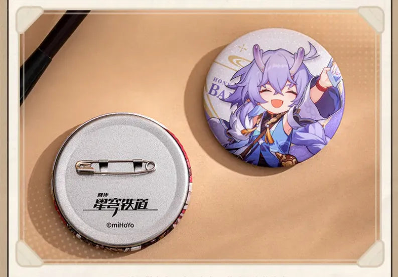 Dan Heng Express Travel Notes Tinplate Badge product photo