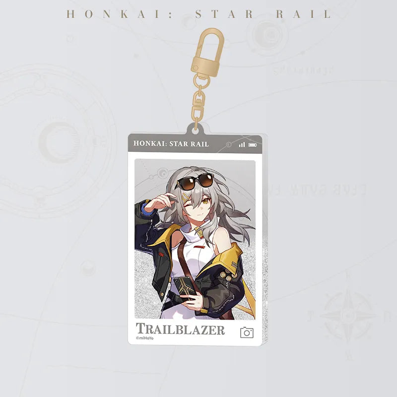 Trailblazer Female Express Travel Notes Flowing Sand Acrylic Charm