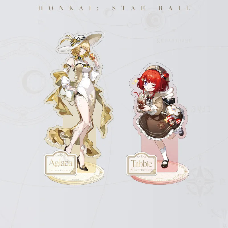 Express Travel Notes Series Tribbie and Aglaea Acrylic Standees