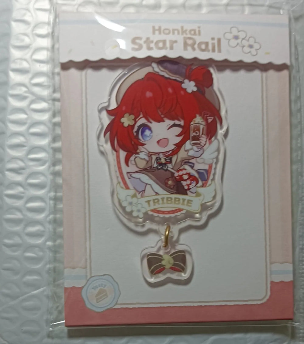 Honkai: Star Rail Express Travel Notes Colgantes Chibi de Acrílico – Tribbie & Aglaea