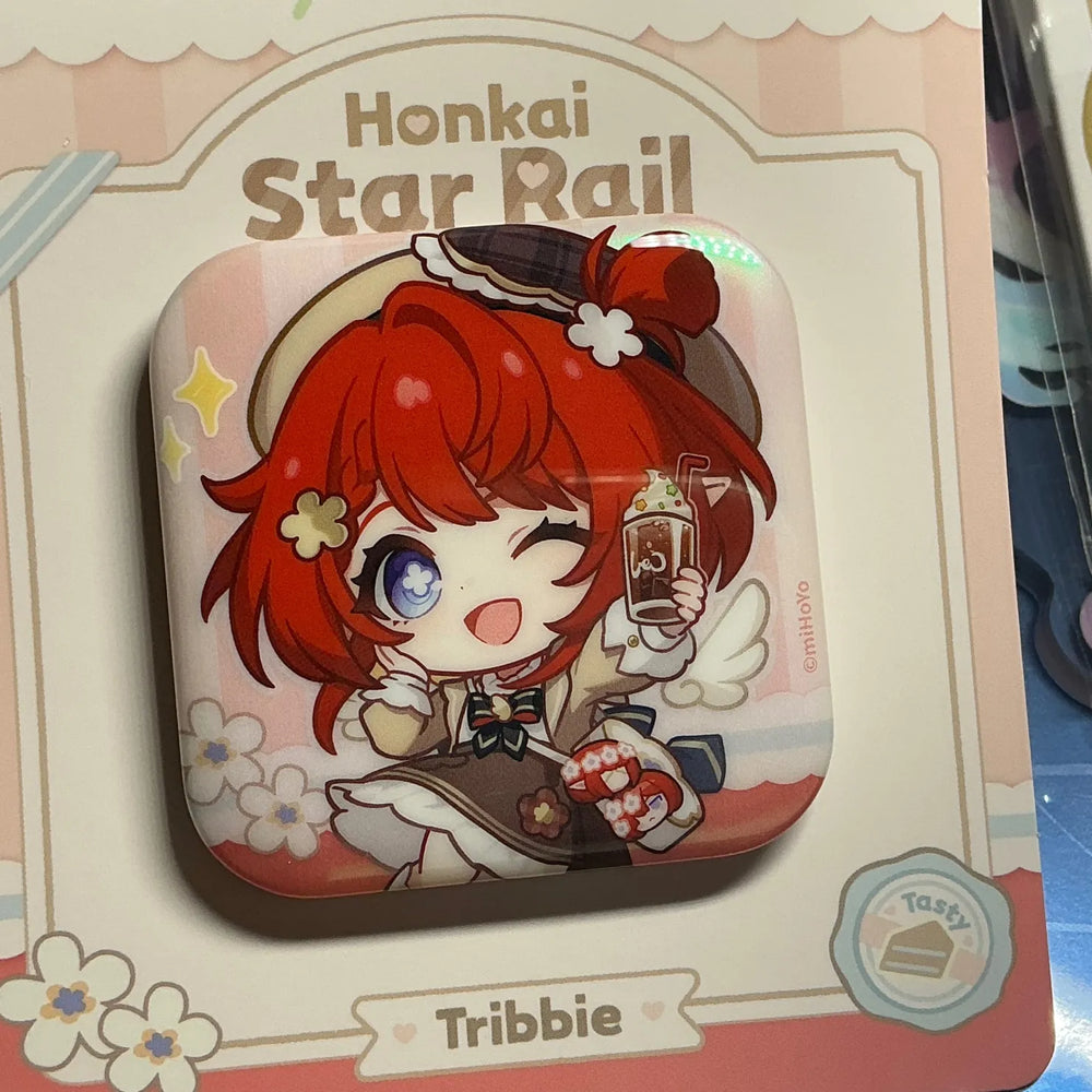 Honkai: Star Rail Express Travel Notes Chibi-Abzeichen – Tribbie & Aglaea