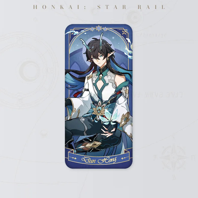 Honkai Star Rail Dan Heng Imbibitor Lunae Fable of the Stars Series tinplate badge featuring teal character artwork