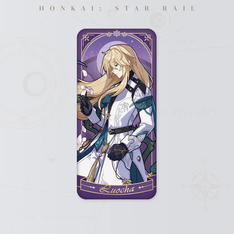Honkai Star Rail Luocha Fable of the Stars Series tinplate badge featuring blonde character artwork