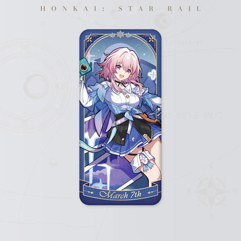 Honkai Star Rail March 7th Fable of the Stars Series tinplate badge featuring blue character artwork