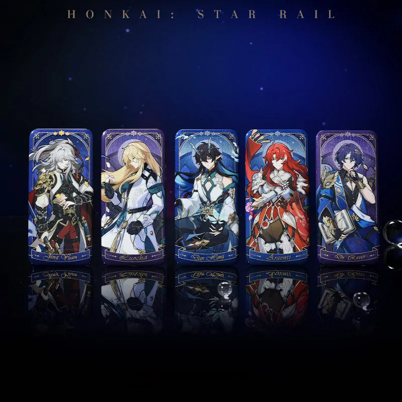 Fable of the Stars character badges featuring colorful artwork and celestial designs
