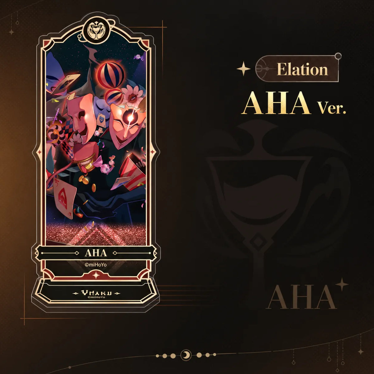 Aha Elation acrylic standee design
