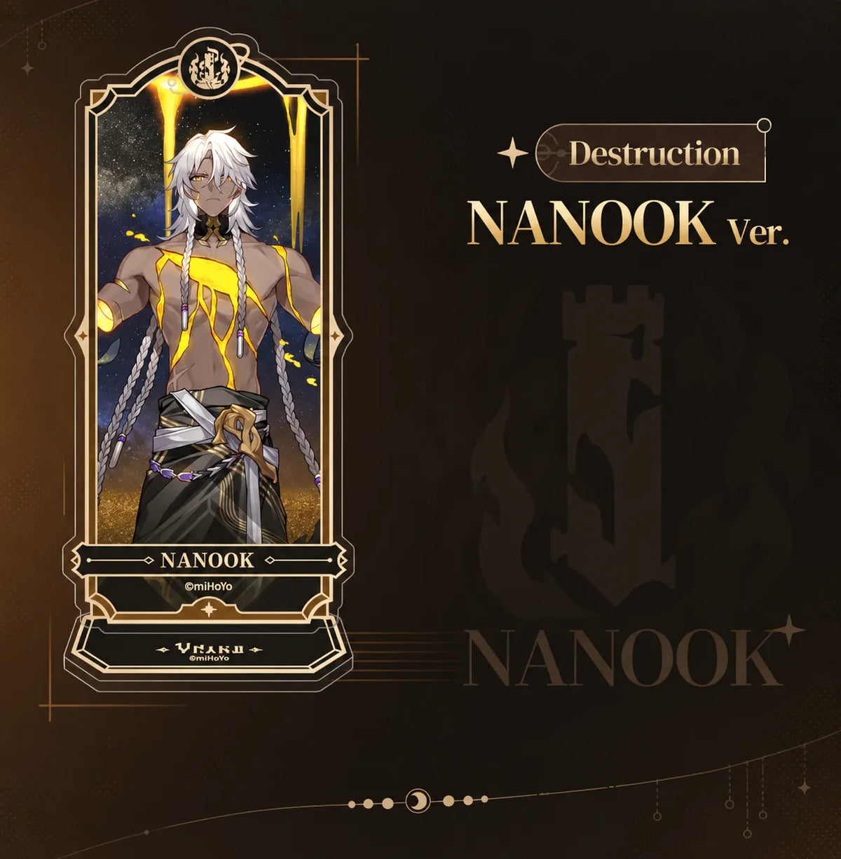 Nanook Destruction acrylic standee design