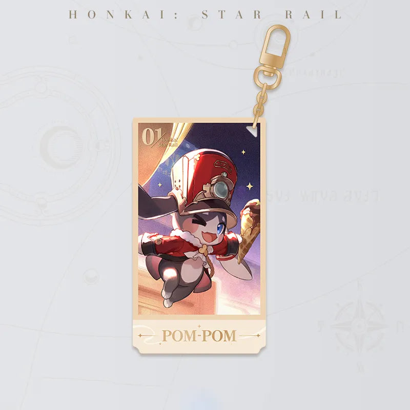 Honkai: Star Rail Festive Gifts Series Pom-Pom Acrylic Charm