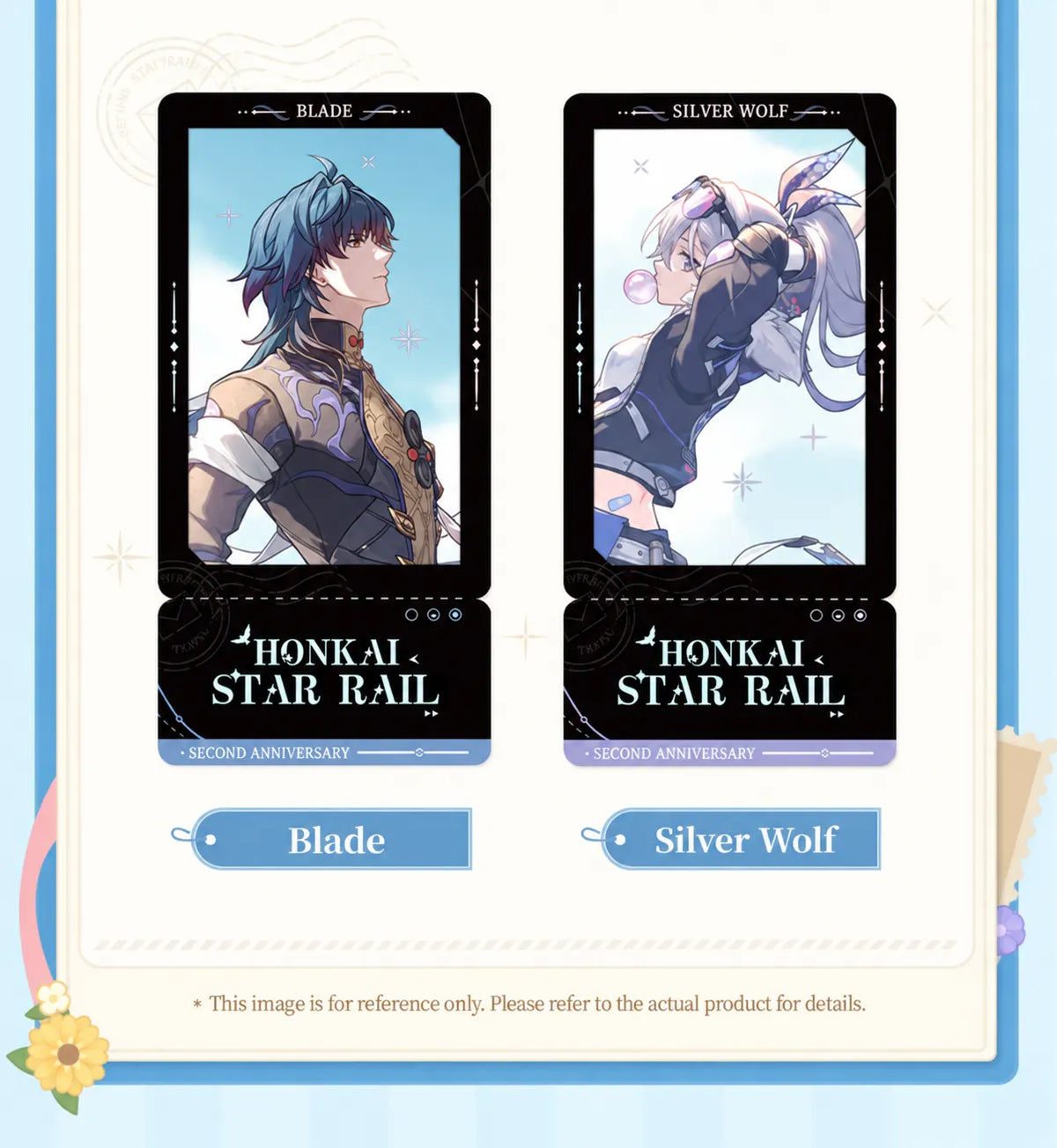 Festive Gifts Series Film-Style Cards featuring Blade and Silver Wolf