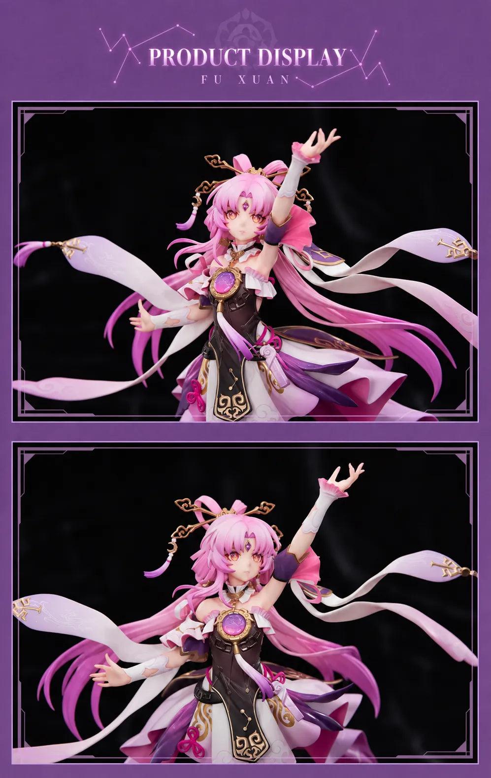 Fu Xuan figure front and close-up product views
