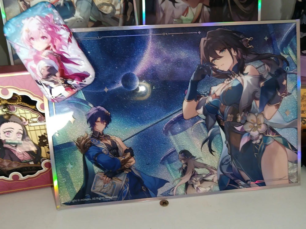 Honkai: Star Rail Interstellar Journey Series – Placas artísticas shikishi de acrílico