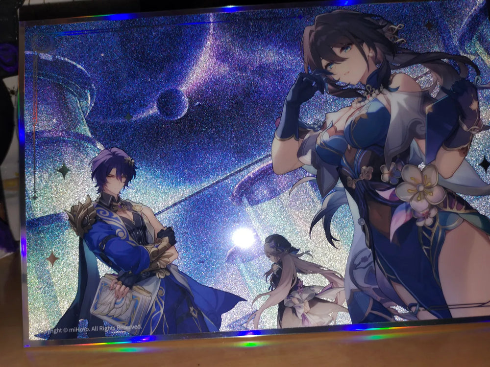 Honkai: Star Rail Interstellar Journey Series – Placas artísticas shikishi de acrílico