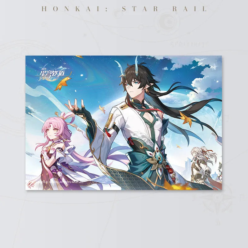 Honkai: Star Rail Interstellar Journey Series illustrated postcards