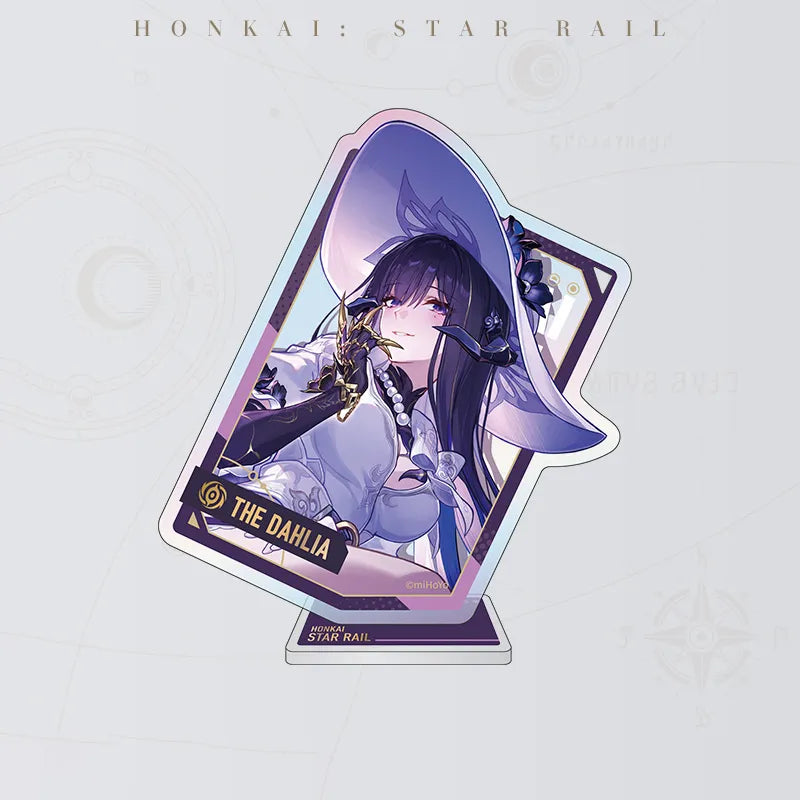 The Dahlia Interstellar Journey Series Acrylic Charm & Display Stand