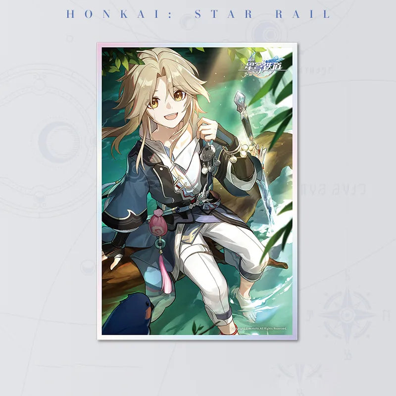 Honkai: Star Rail River Flows in Spring Light Cone Acrylic Shikishi Art Board