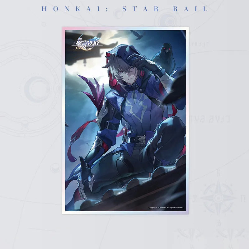 Honkai: Star Rail Shadowed by Night Light Cone Acrylic Shikishi Art Board