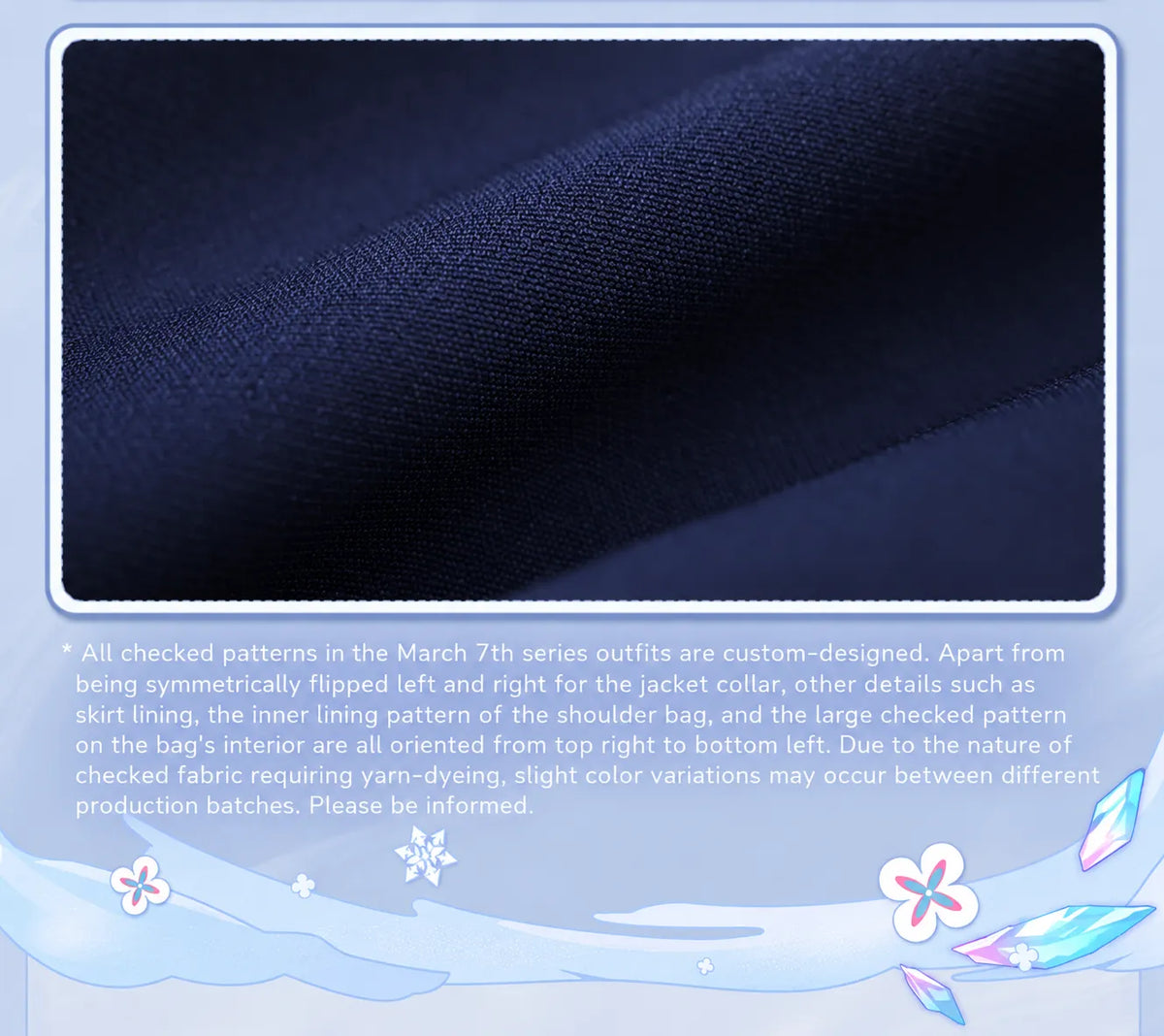 March 7th pants side pocket and decorative trim
