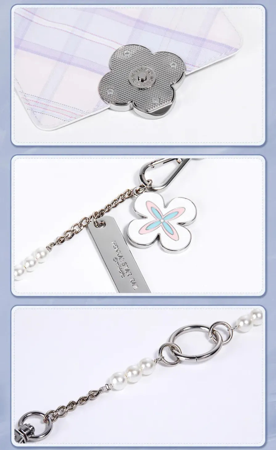March 7th shoulder bag compact design and decorative details