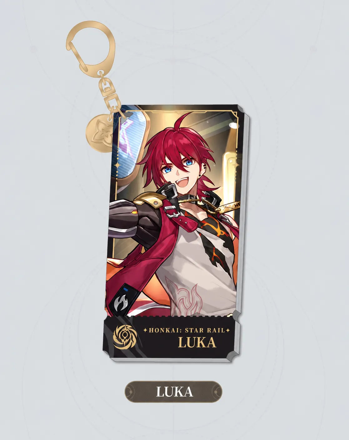 Luka Nihility acrylic charm with gold-tone clasp